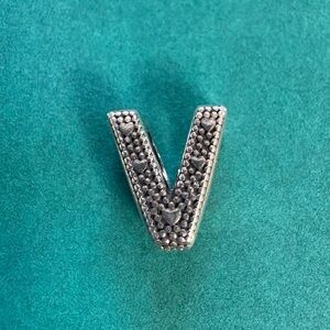Pandora V Alphabet Charm